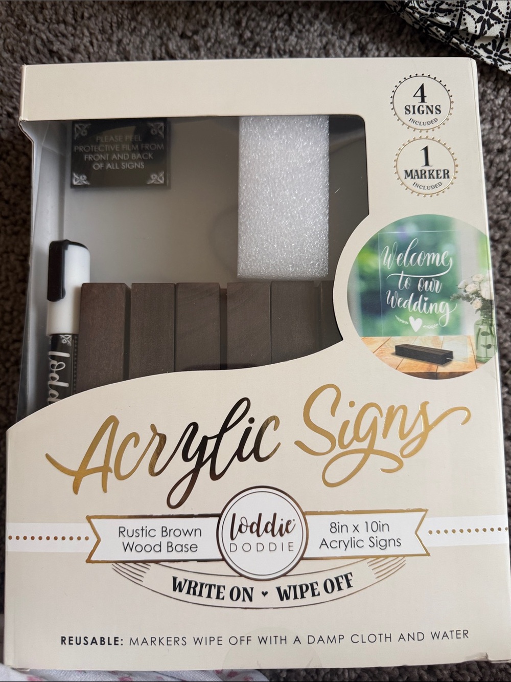 Acrylic Signs (Perfect for Weddings or Parties)